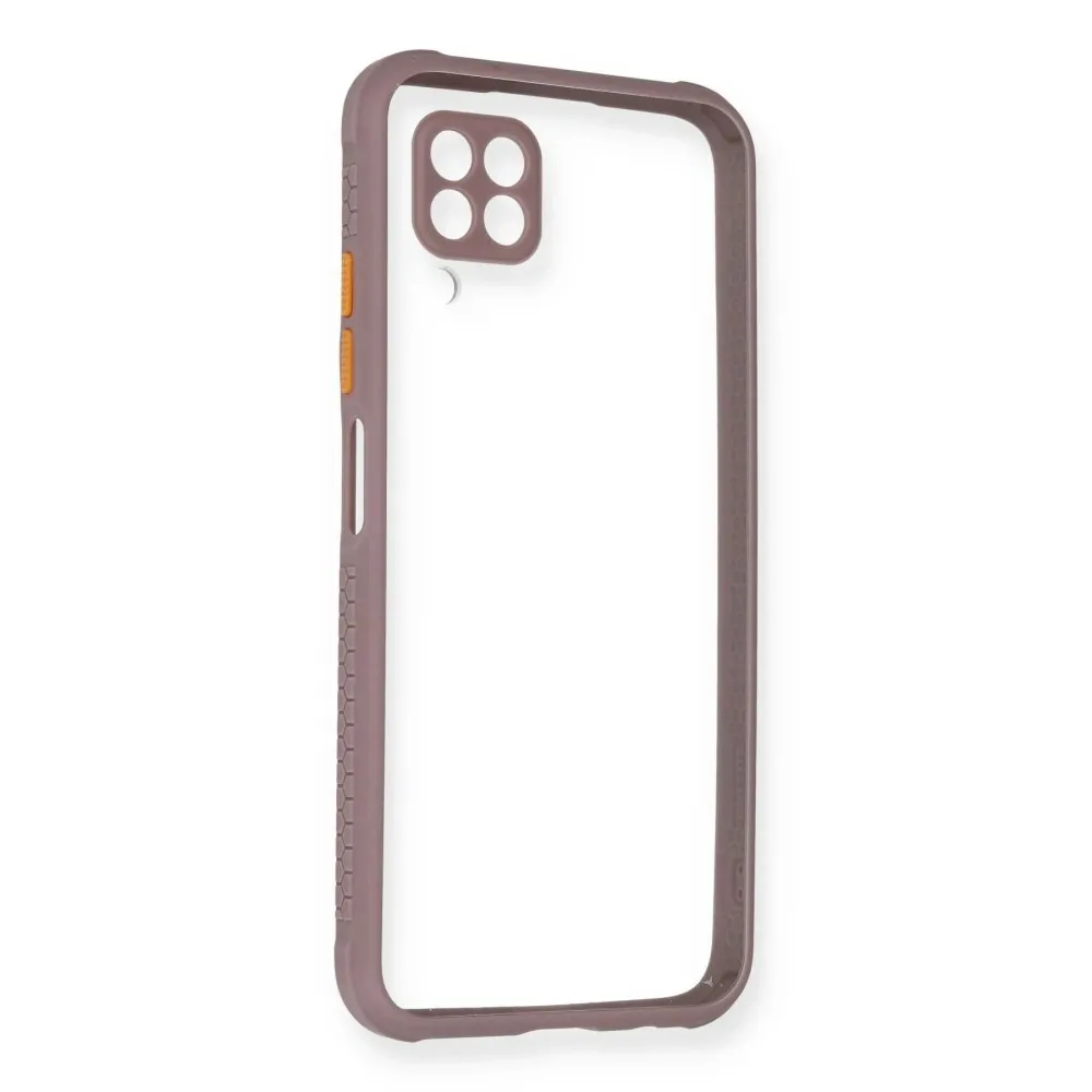 Newface Huawei P40 Lite Kılıf Miami Şeffaf Silikon - Açık Mor