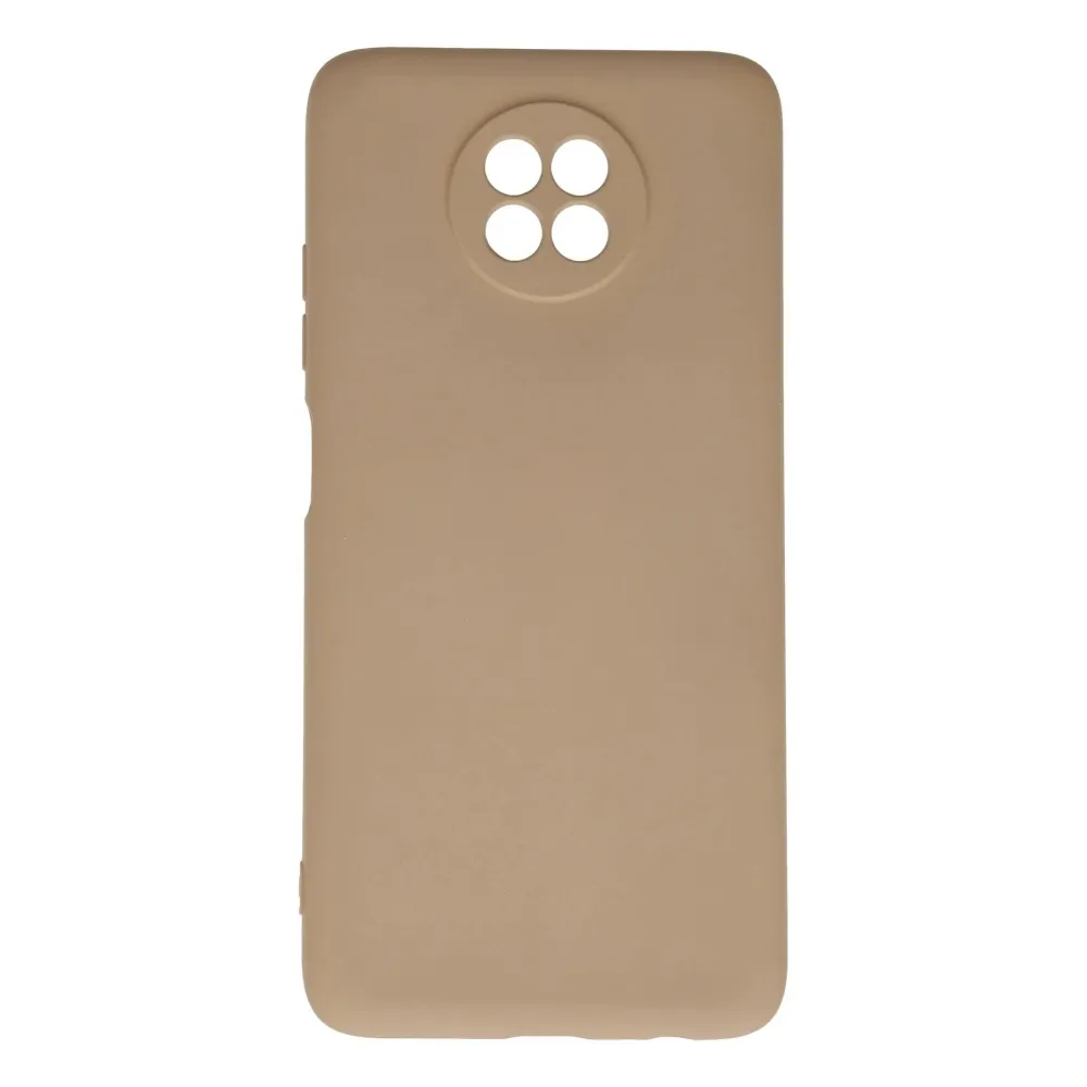 Newface Xiaomi Redmi Note 9 5G Kılıf Nano Içi Kadife Silikon - Bej