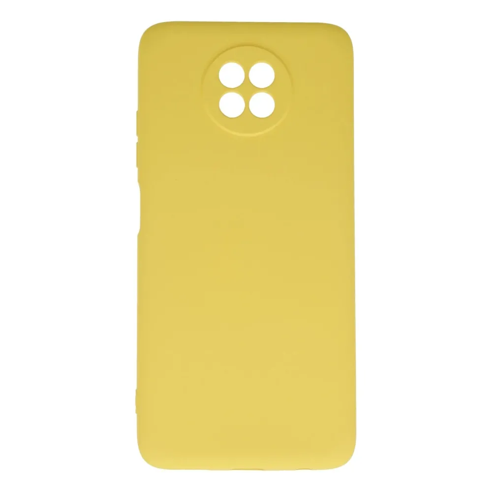 Newface Xiaomi Redmi Note 9 5G Kılıf Nano Içi Kadife Silikon - Sarı