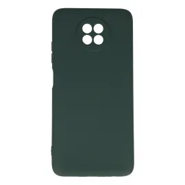 Newface Xiaomi Redmi Note 9 5G Kılıf Nano Içi Kadife Silikon - Koyu Yeşil