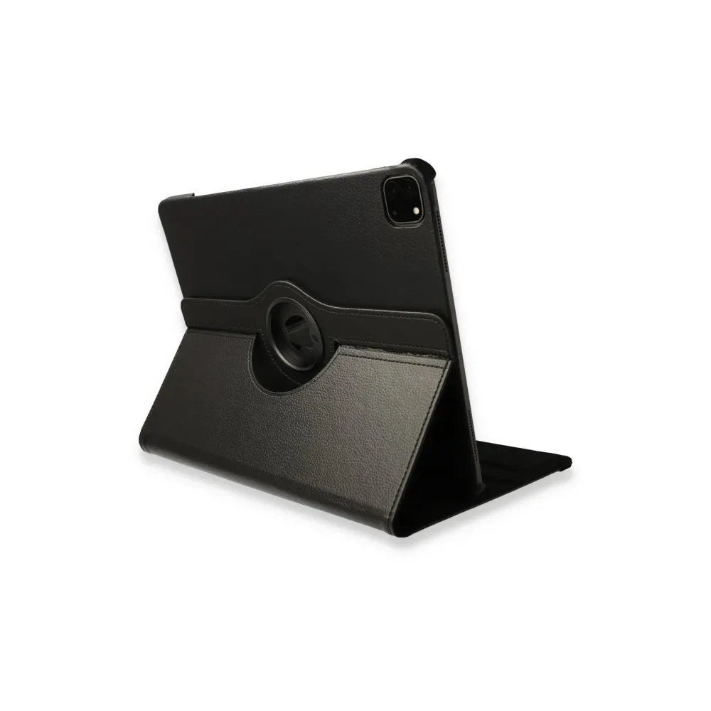 Newface iPad Pro 12.9 (2021) Kılıf 360 Tablet Deri Kılıf - Siyah
