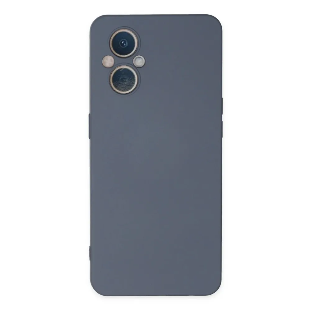 Newface Oppo Reno 7 Lite Kılıf Nano Içi Kadife Silikon - Gri