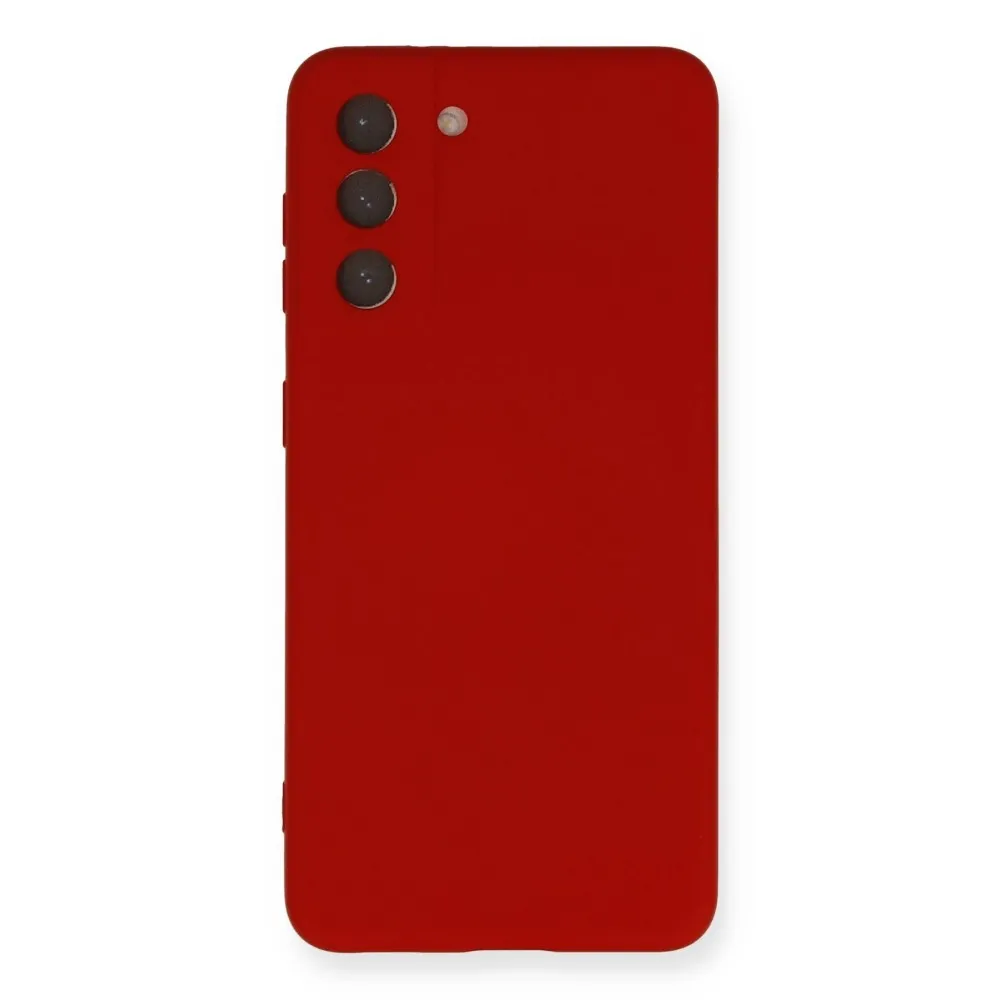 Newface Samsung Galaxy S21 Kılıf Nano içi Kadife Silikon - Kırmızı