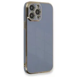 Newface Iphone 13 Pro Kılıf Volet Silikon - Mavi