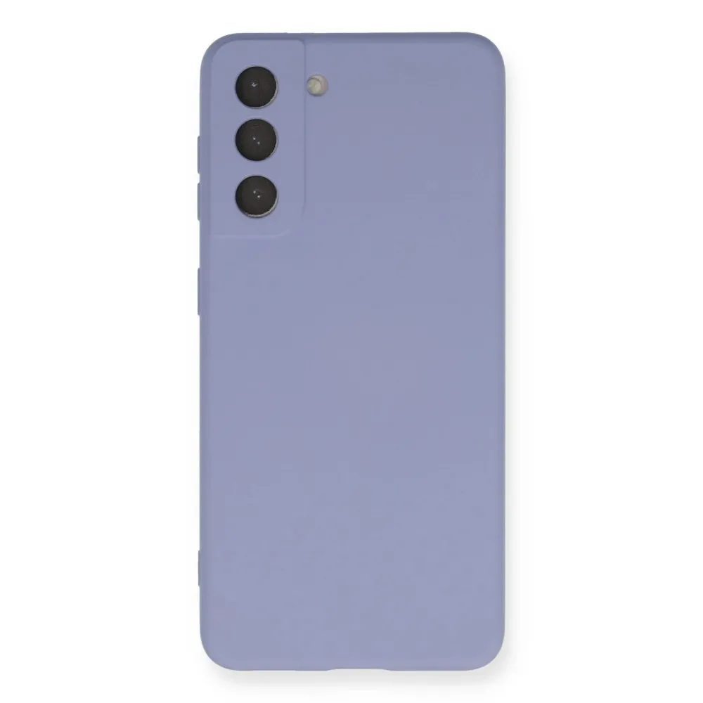Newface Samsung Galaxy S21 Kılıf Nano içi Kadife Silikon - Lila