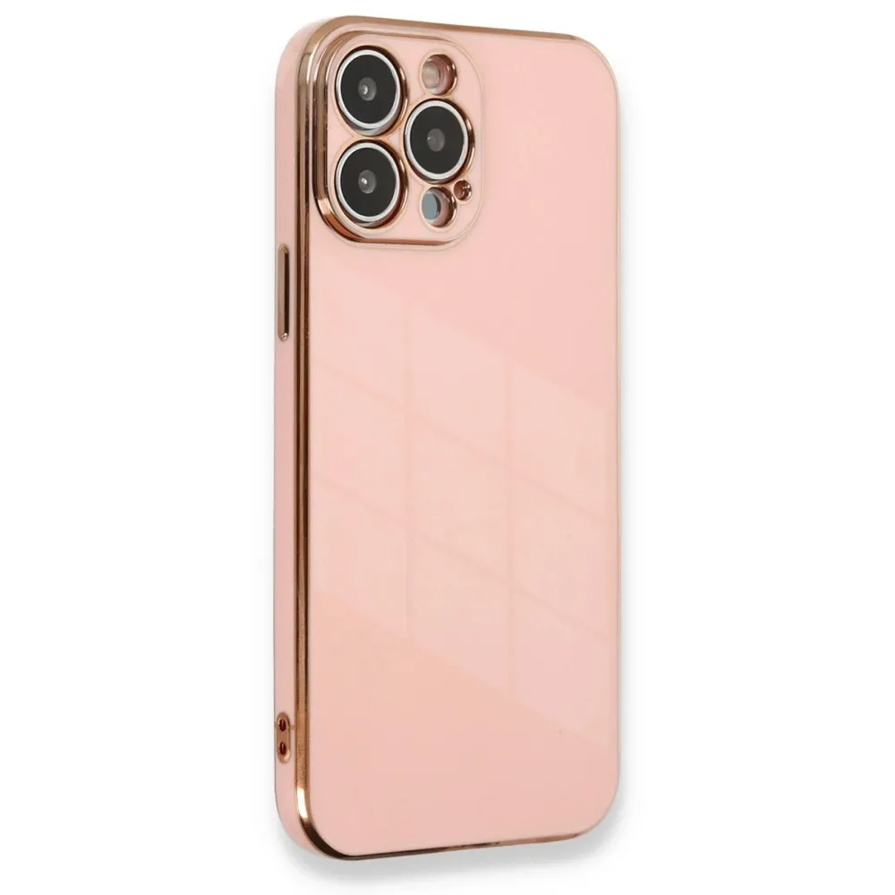 Newface Iphone 13 Pro Kılıf Volet Silikon - Pembe