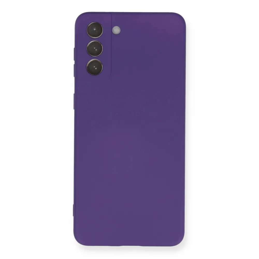 Newface Samsung Galaxy S21 Plus Kılıf Nano Içi Kadife Silikon - Mor