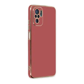 Newface Xiaomi Redmi Note 10 Kılıf Volet Silikon - Kırmızı