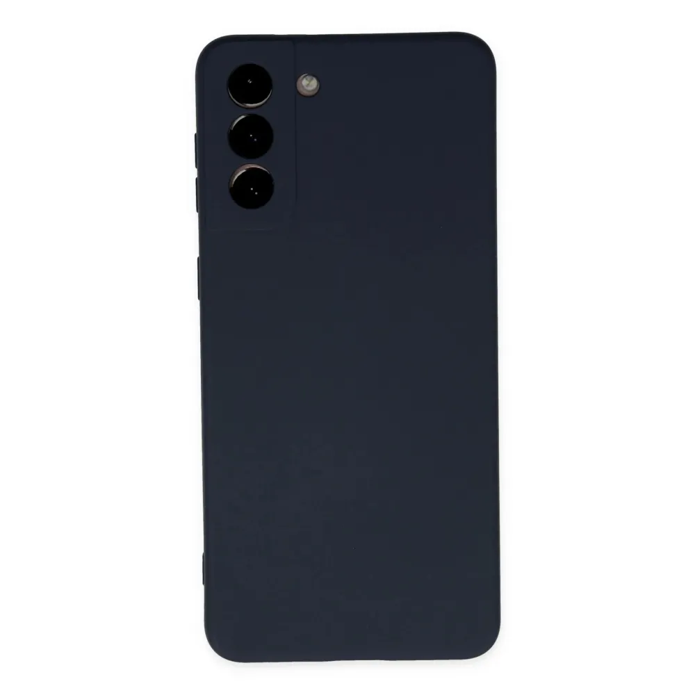 Newface Samsung Galaxy S21 Plus Kılıf Nano Içi Kadife Silikon - Lacivert
