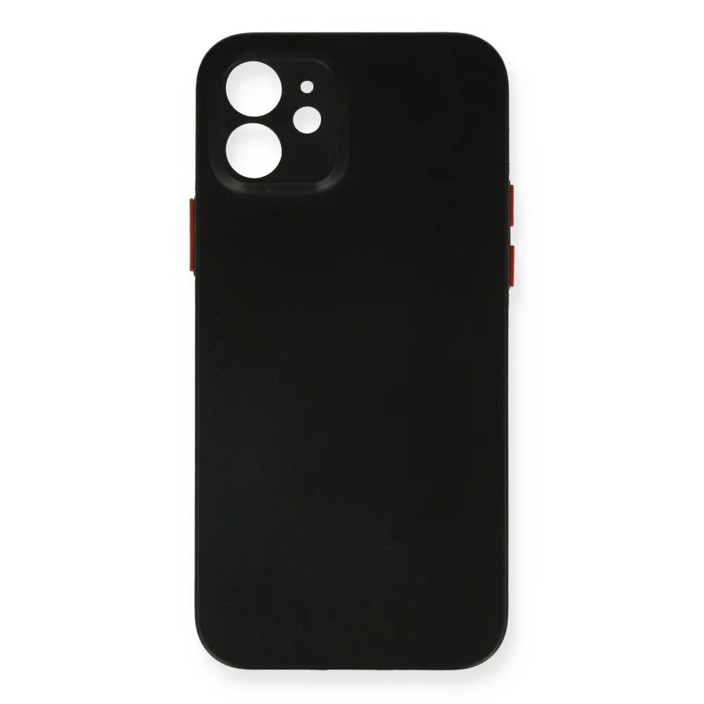 Newface Iphone 12 Kılıf Pp Ultra İnce Kapak - Siyah