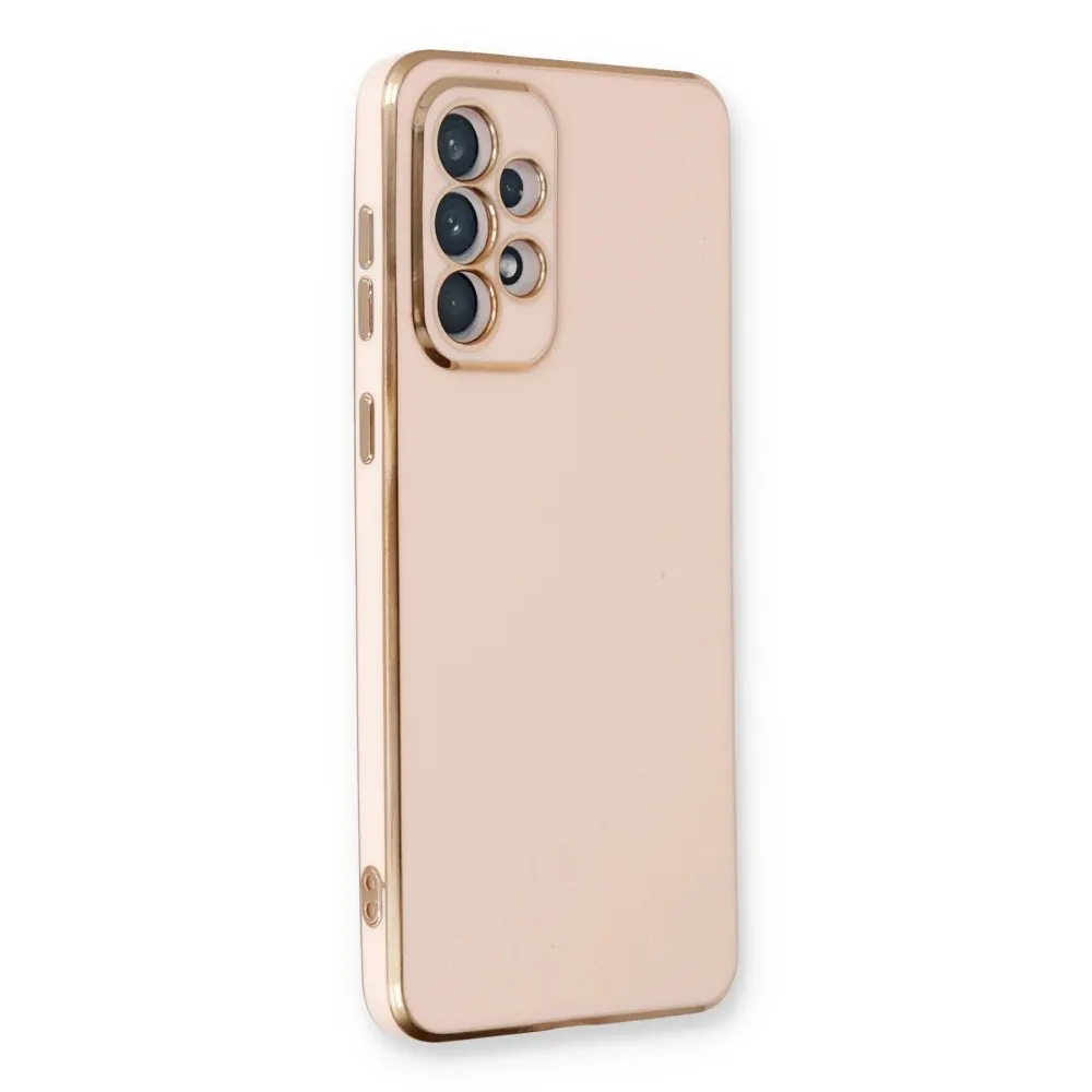 Newface Samsung Galaxy A53 5G Kılıf Volet Silikon - Pembe