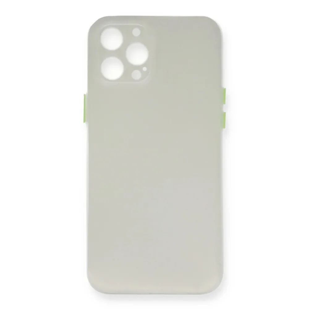 Newface Iphone 12 Pro Kılıf Pp Ultra İnce Kapak - Beyaz