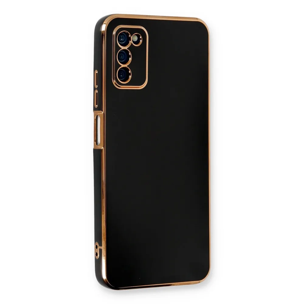 Newface Samsung Galaxy A03S Kılıf Volet Silikon - Siyah