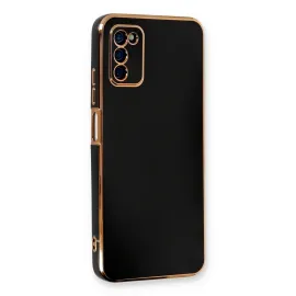 Newface Samsung Galaxy A03S Kılıf Volet Silikon - Siyah