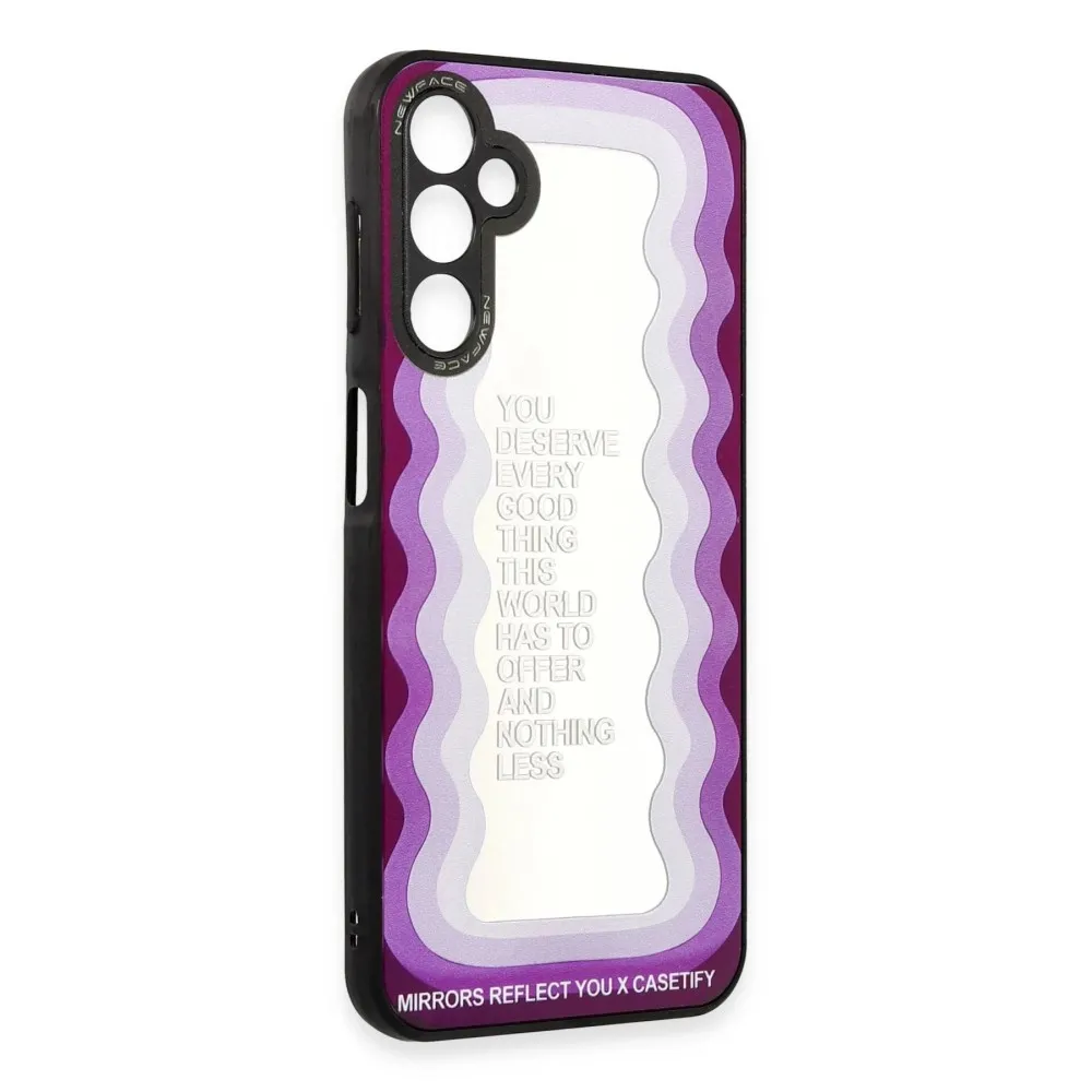Newface Samsung Galaxy A04S Kılıf Mirror Desenli Kapak - Mirror - 5