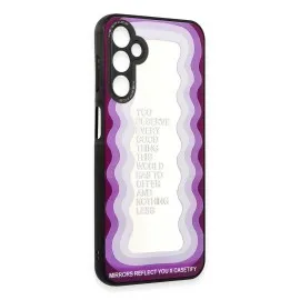 Newface Samsung Galaxy A04S Kılıf Mirror Desenli Kapak - Mirror - 5