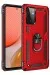Newface Samsung Galaxy A72 Kılıf Sofya Yüzüklü Silikon Kapak - Kırmızı