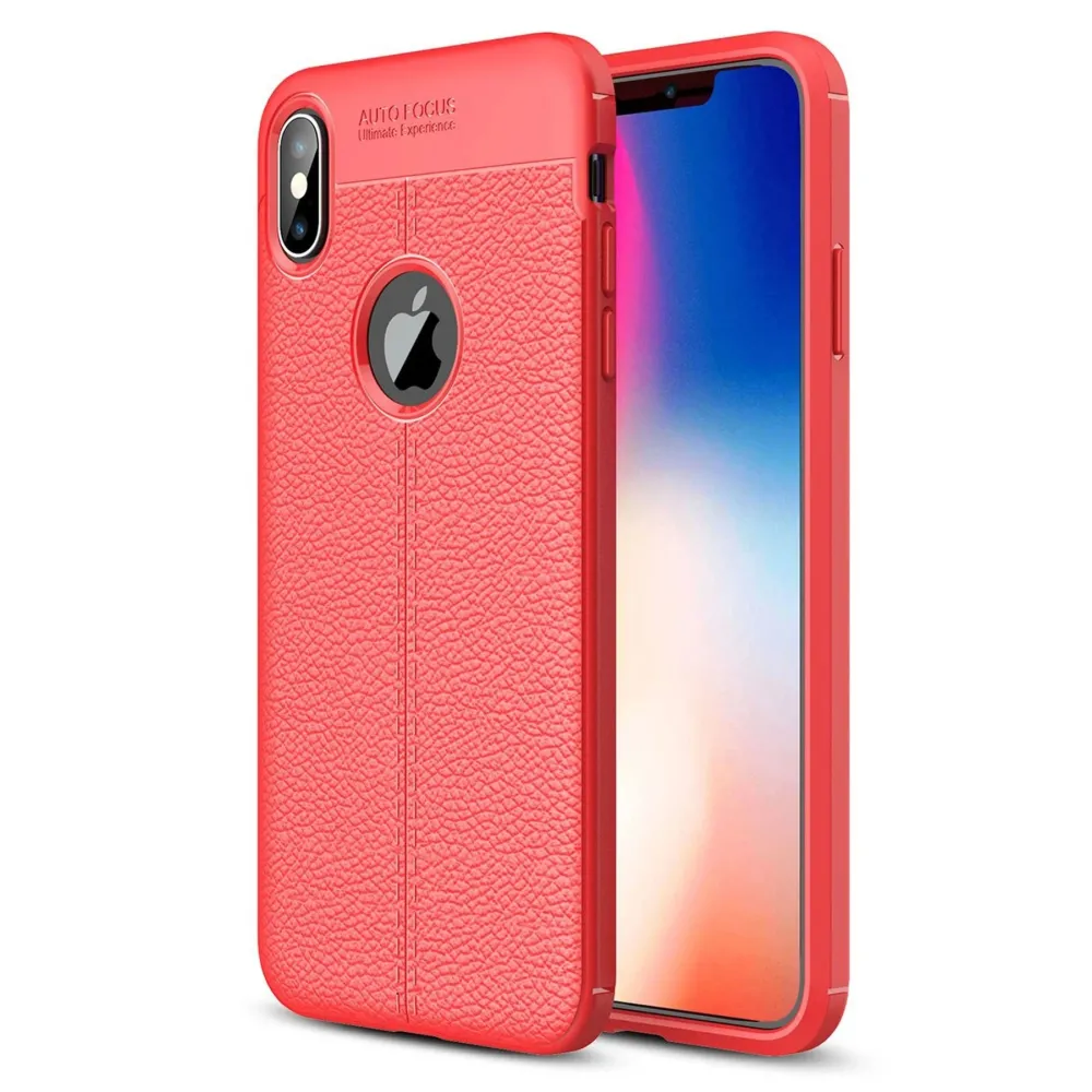 Newface Iphone Xs Max Kılıf Auto Focus Kapak - Kırmızı