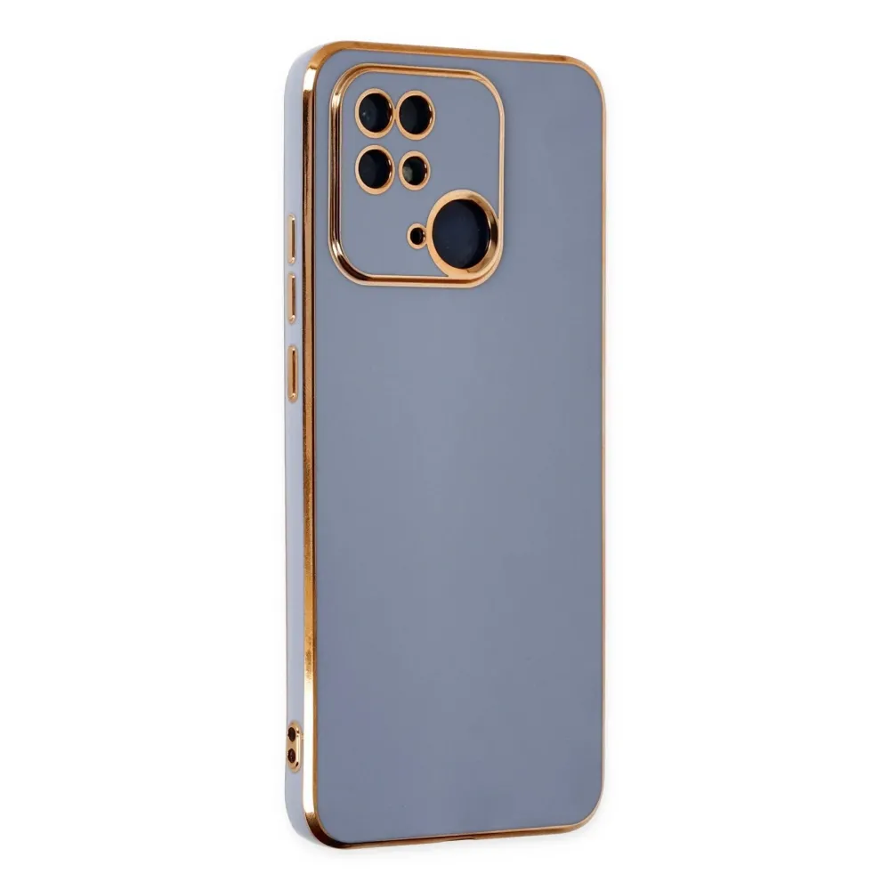 Newface Xiaomi Redmi 10C Kılıf Volet Silikon - Mavi