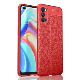Newface Oppo Reno 4 Kılıf Auto Focus Kapak - Kırmızı