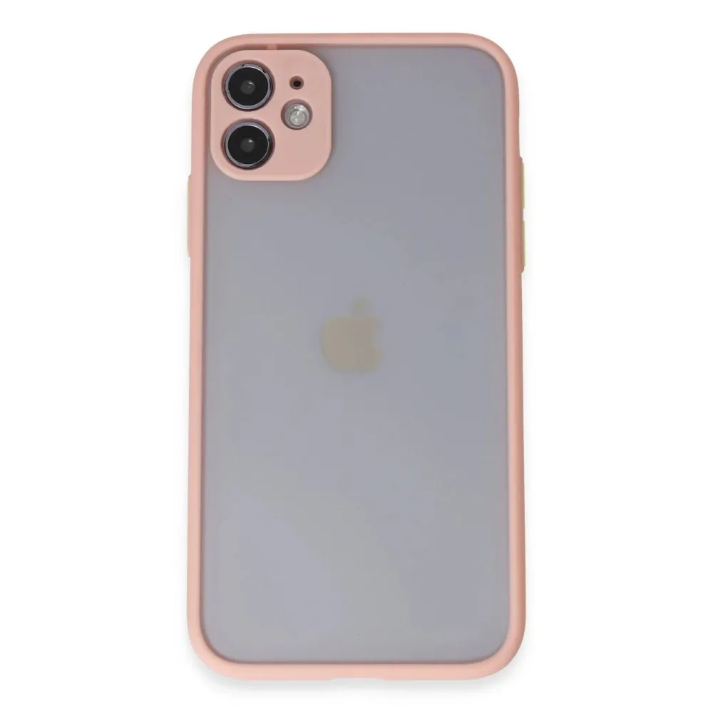 Newface Iphone 11 Kılıf Montreal Silikon Kapak - Pembe