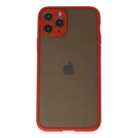 Newface Iphone 11 Pro Kılıf Montreal Silikon Kapak - Kırmızı