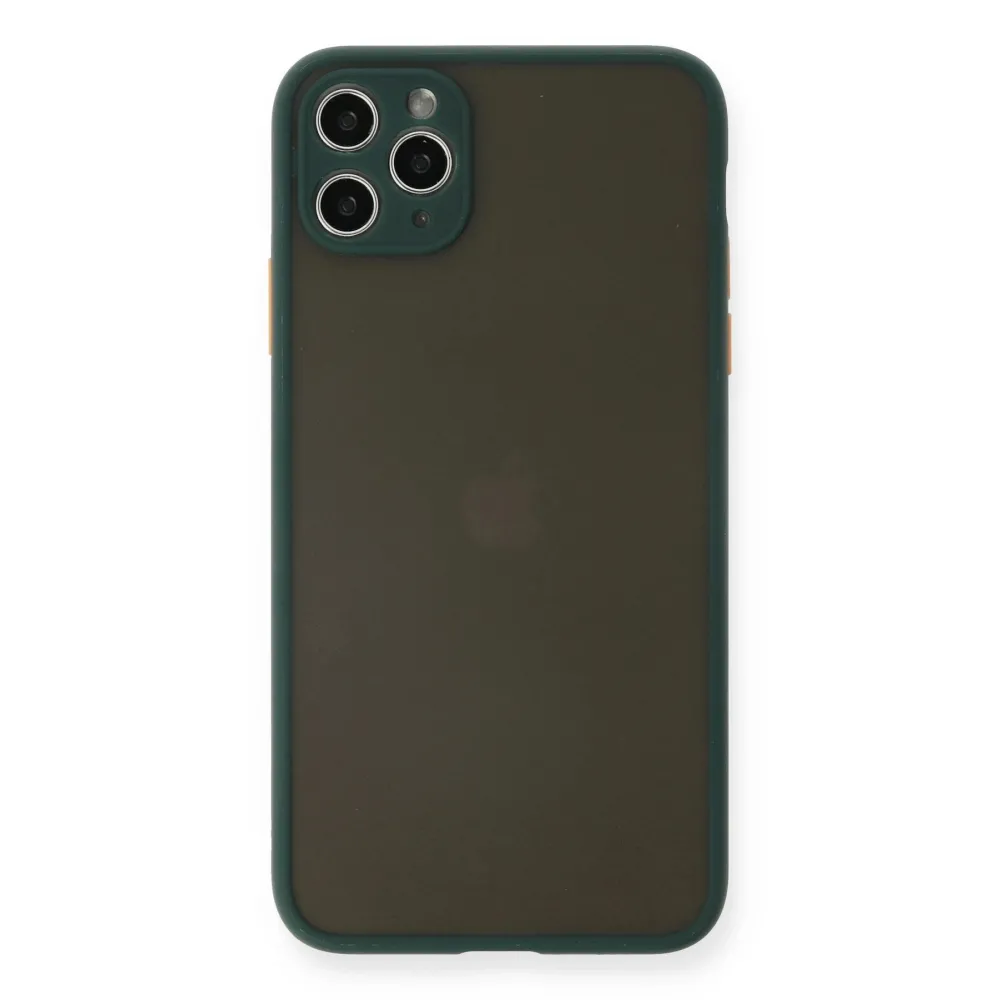 Newface Iphone 11 Pro Max Kılıf Montreal Silikon Kapak - Yeşil
