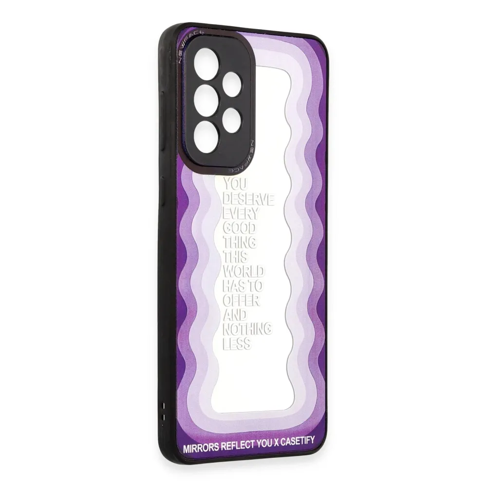 Newface Samsung Galaxy A73 5G Kılıf Mirror Desenli Kapak - Mirror - 5