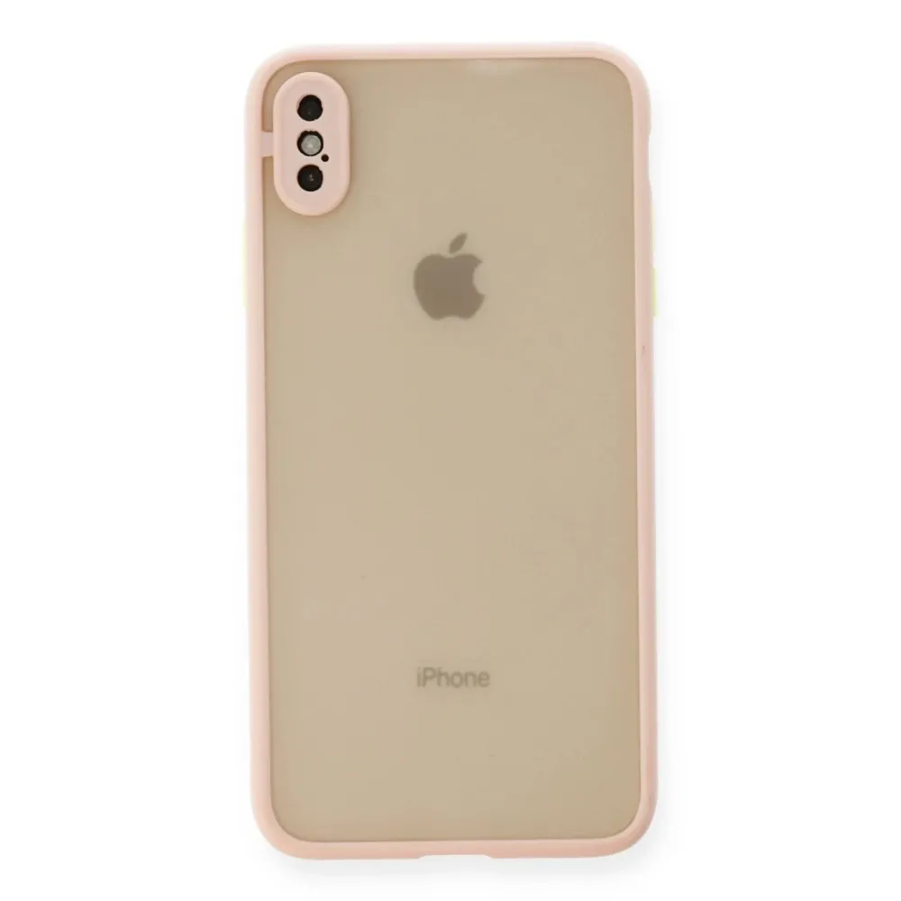 Newface Iphone X Kılıf Montreal Silikon Kapak - Pembe