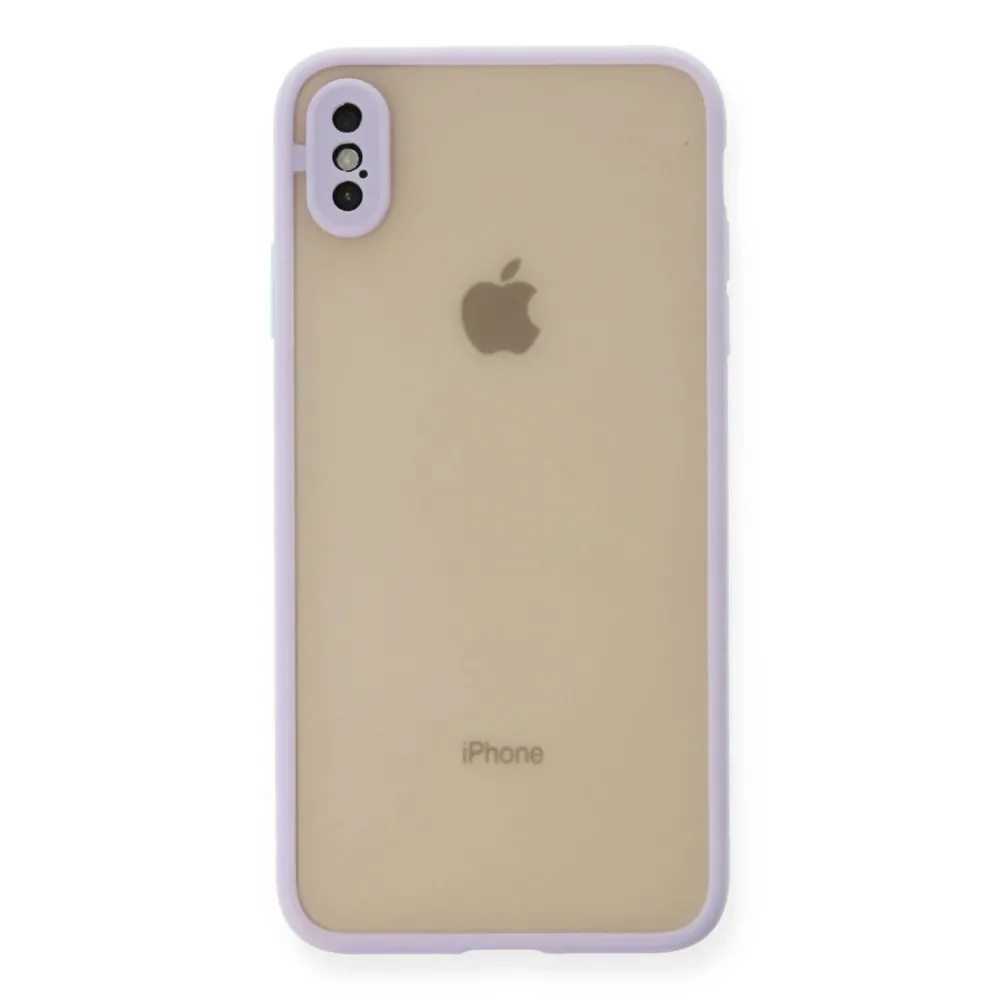 Newface Iphone X Kılıf Montreal Silikon Kapak - Mor