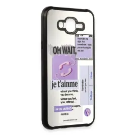 Newface Samsung Galaxy J7 Kılıf Mirror Desenli Kapak - Mirror - 4