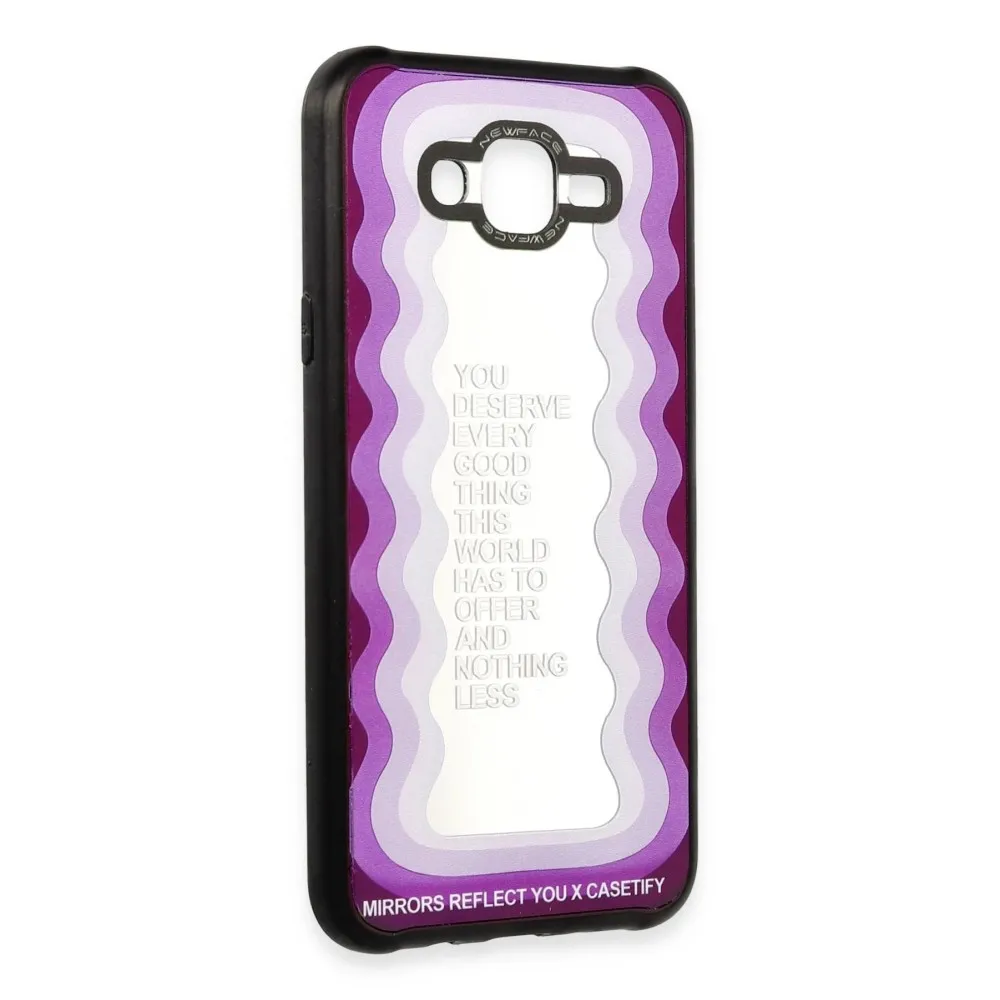 Newface Samsung Galaxy J7 Kılıf Mirror Desenli Kapak - Mirror - 5