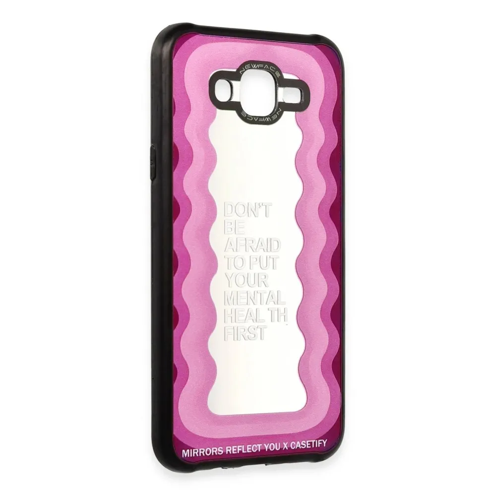 Newface Samsung Galaxy J7 Kılıf Mirror Desenli Kapak - Mirror - 11