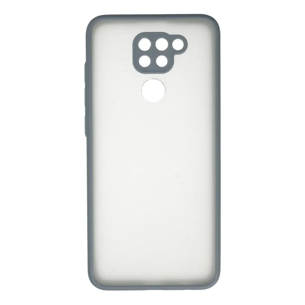 Newface Xiaomi Redmi Note 9 Kılıf Montreal Silikon Kapak - Gri