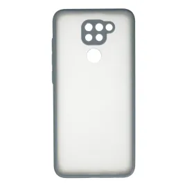 Newface Xiaomi Redmi Note 9 Kılıf Montreal Silikon Kapak - Gri