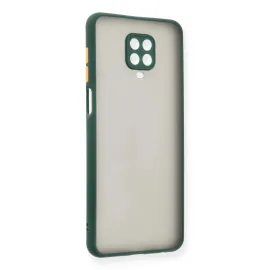 Newface Xiaomi Redmi Note 9 Pro Kılıf Montreal Silikon Kapak - Yeşil