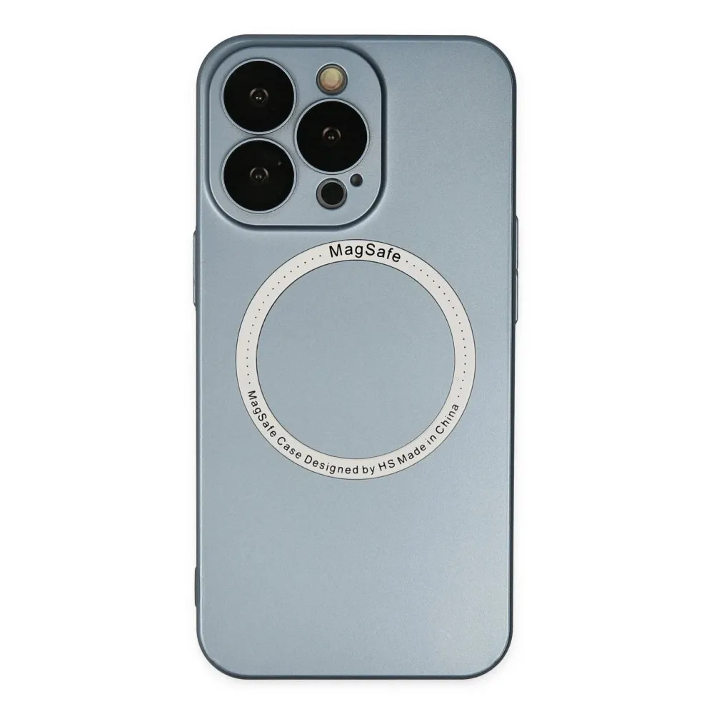 Newface Iphone 13 Pro Kılıf Jack Magneticsafe Lens Silikon - Sierra Blue