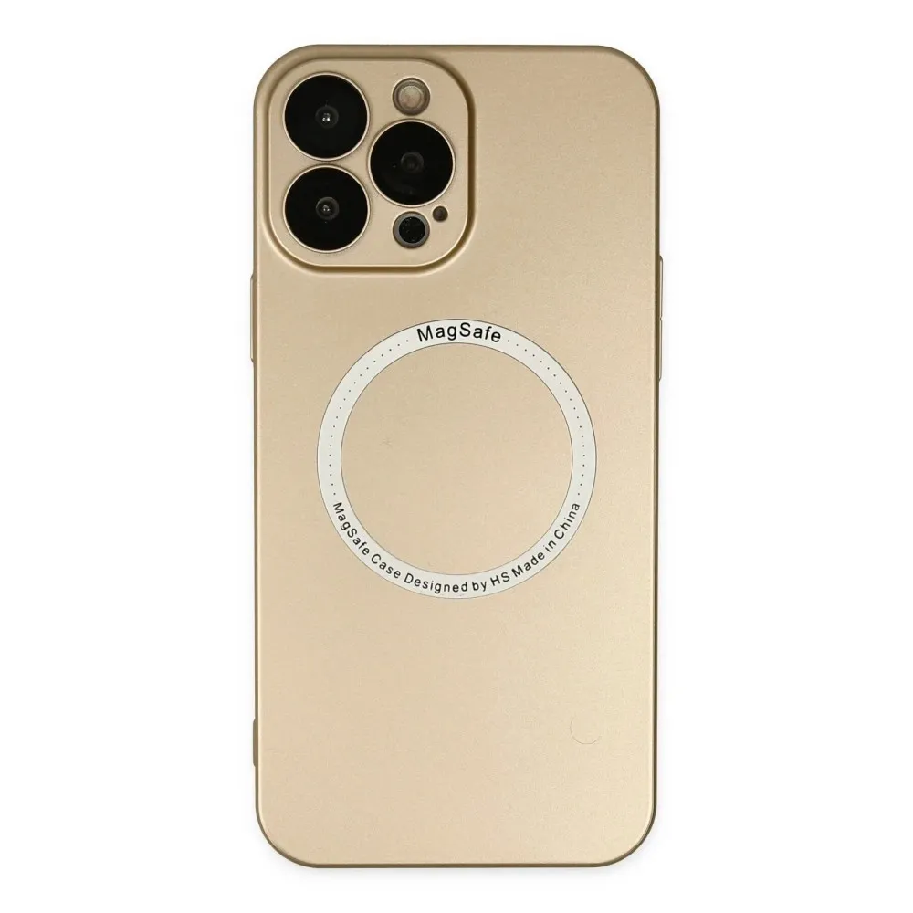 Newface Iphone 13 Pro Kılıf Jack Magneticsafe Lens Silikon - Gold