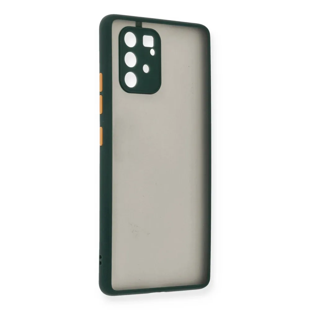 Newface Samsung Galaxy A91 / S10 Lite Kılıf Montreal Silikon Kapak - Yeşil