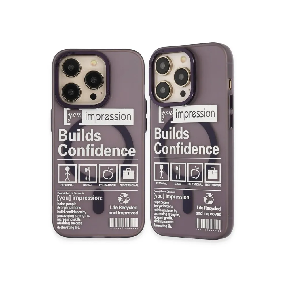 Newface Iphone 14 Pro Kılıf Apollo Magneticsafe Desenli Kapak - Apollo Mor - 6