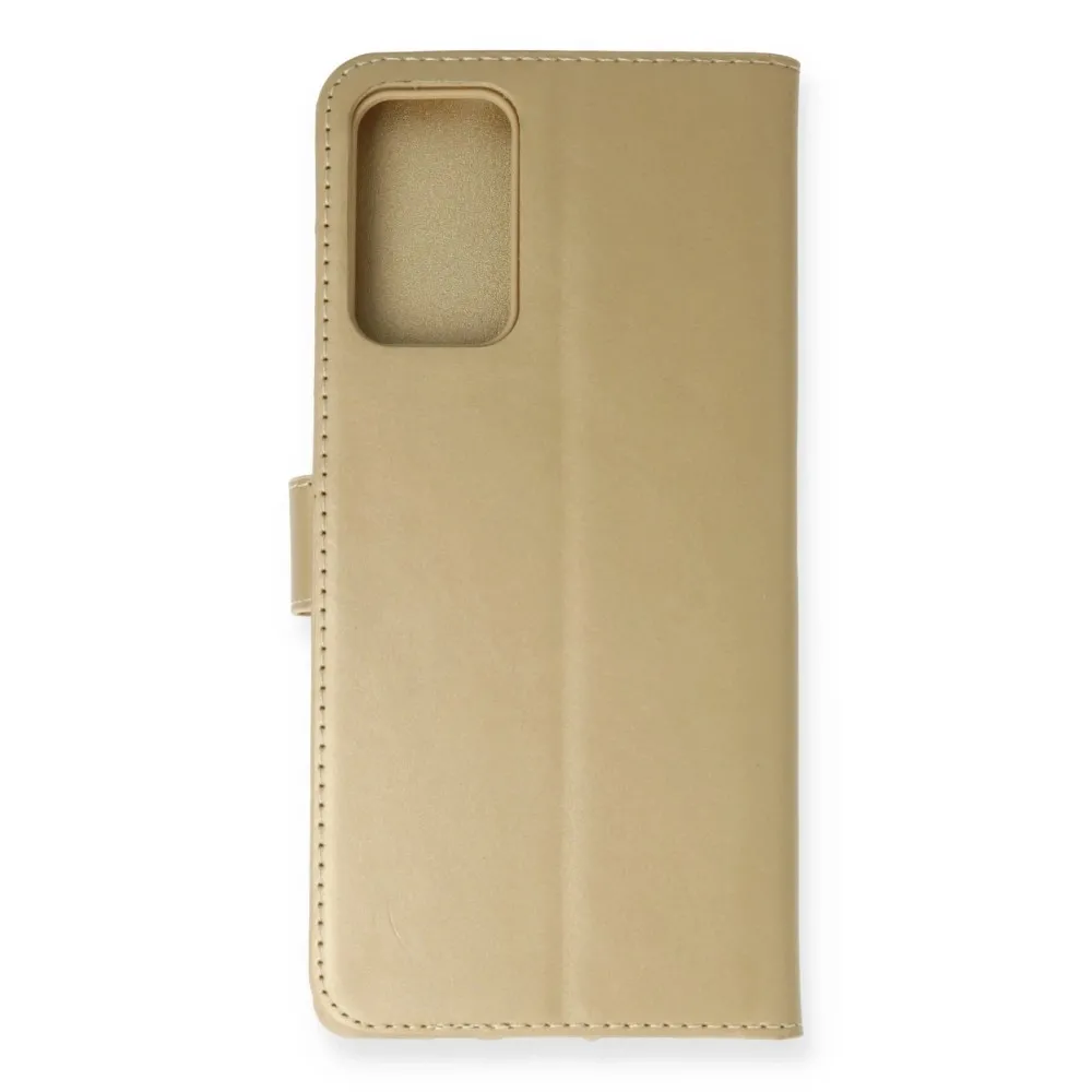 Newface Samsung Galaxy Note 20 Kılıf Trend S Plus Kapaklı Kılıf - Gold