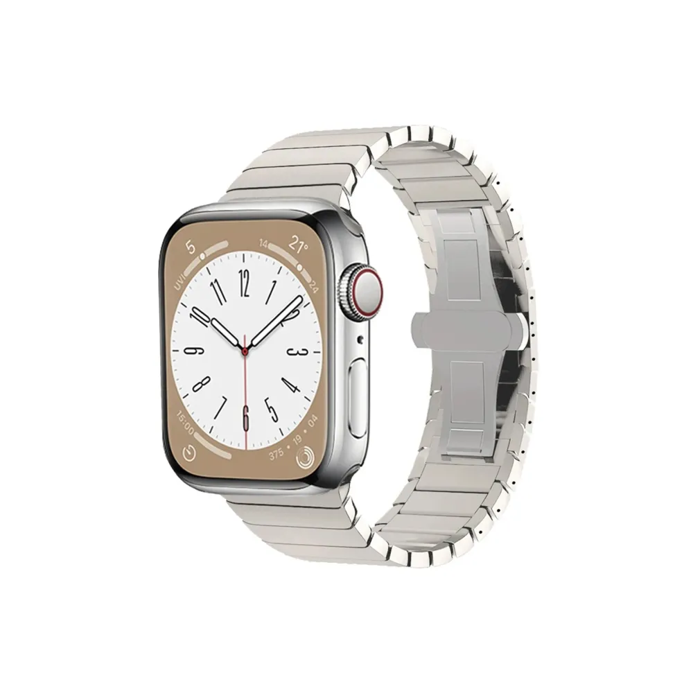 Newface Apple Watch 42mm KR413 Fine Steel Kordon - Yıldız Işığı