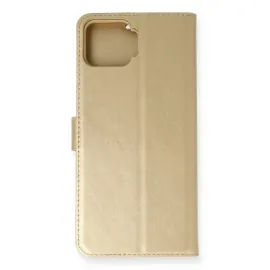 Newface Oppo A73 Kılıf Trend S Plus Kapaklı Kılıf - Gold