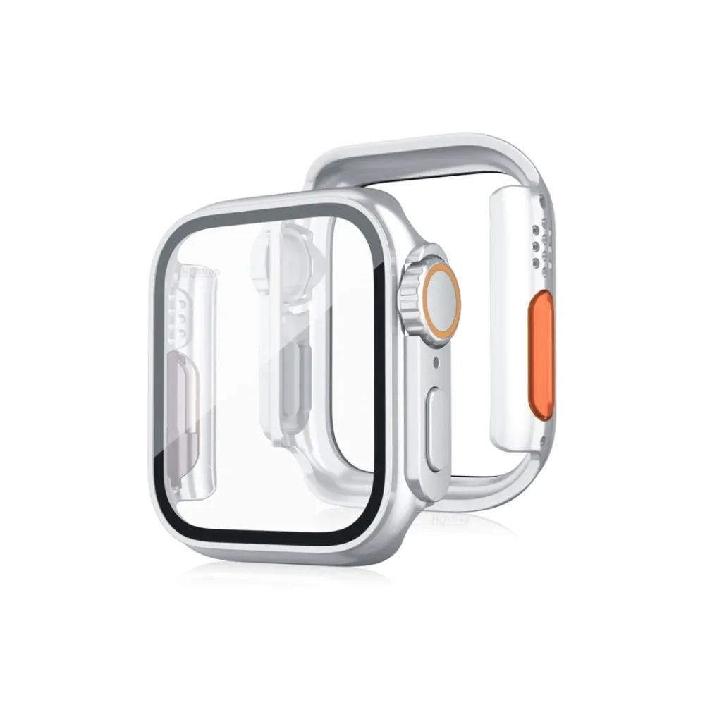 Newface Apple Watch 44Mm Watch 49Mm Kasa Dönüştürücü Ve Ekran Koruyucu - Gümüş