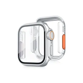 Newface Apple Watch 44mm Watch 49mm Kasa Dönüştürücü ve Ekran Koruyucu - Çöl Titanyum