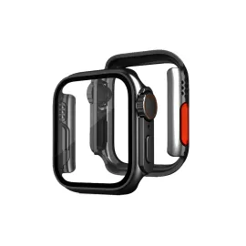 Newface Apple Watch 45mm Watch 49mm Kasa Dönüştürücü ve Ekran Koruyucu - Siyah