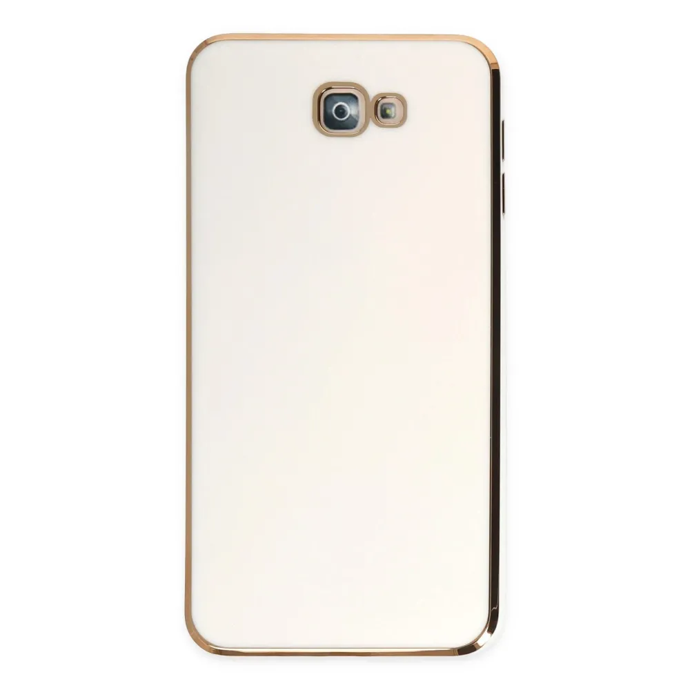 Newface Samsung Galaxy J7 Prime Kılıf Volet Silikon - Beyaz