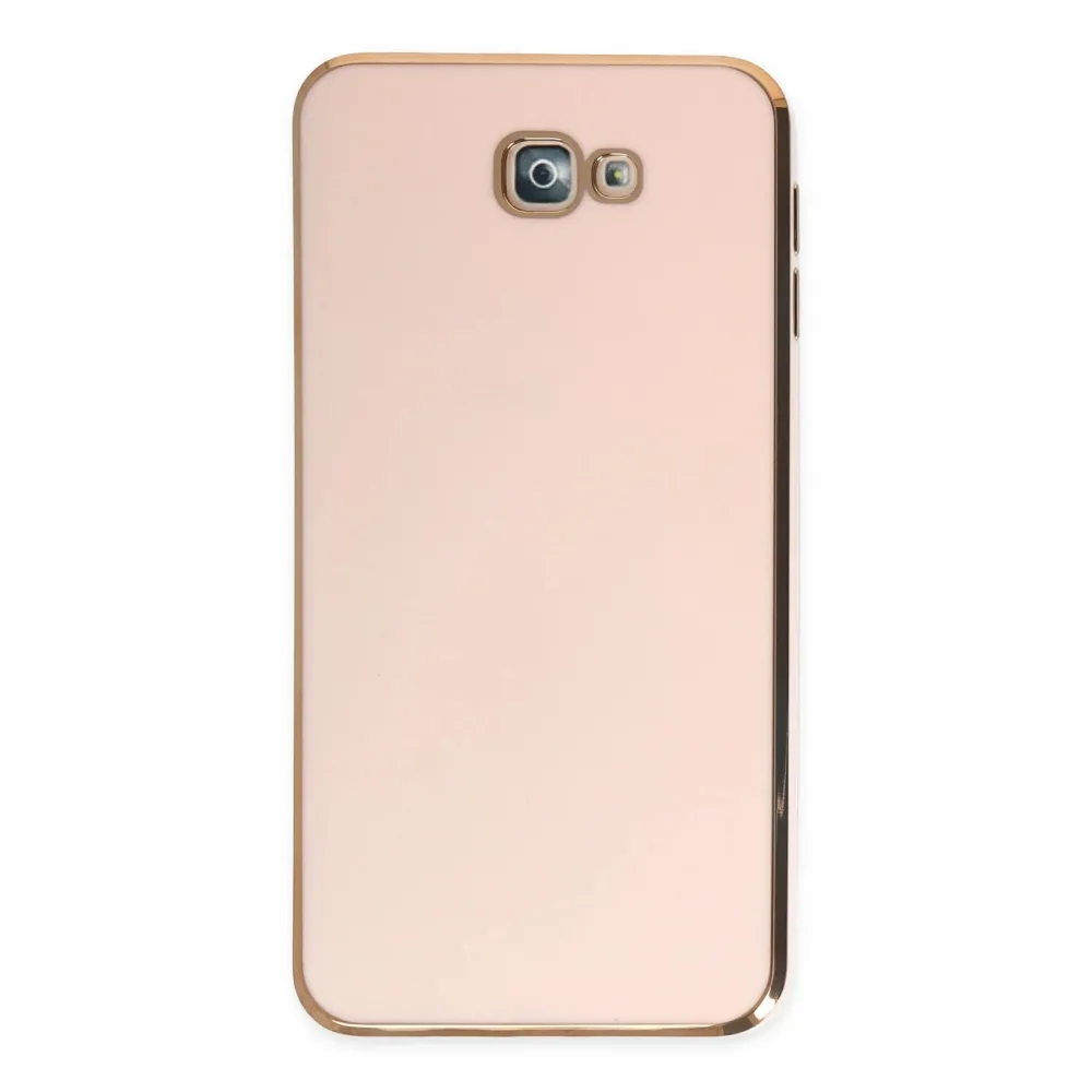 Newface Samsung Galaxy J7 Prime Kılıf Volet Silikon - Pembe
