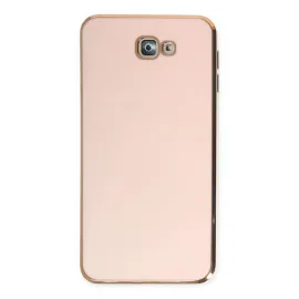 Newface Samsung Galaxy J7 Prime Kılıf Volet Silikon - Pembe