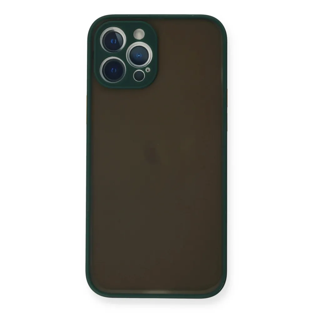 Newface Iphone 12 Pro Kılıf Montreal Silikon Kapak - Yeşil